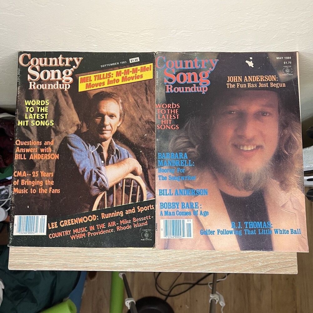 Country Song Roundup September 1983 May 1984 Mel Tillis John Anderson